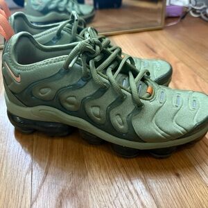 Nike Kids Olive and Orange Sneakers